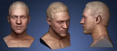 3D model Tom Hardy bust (STL)